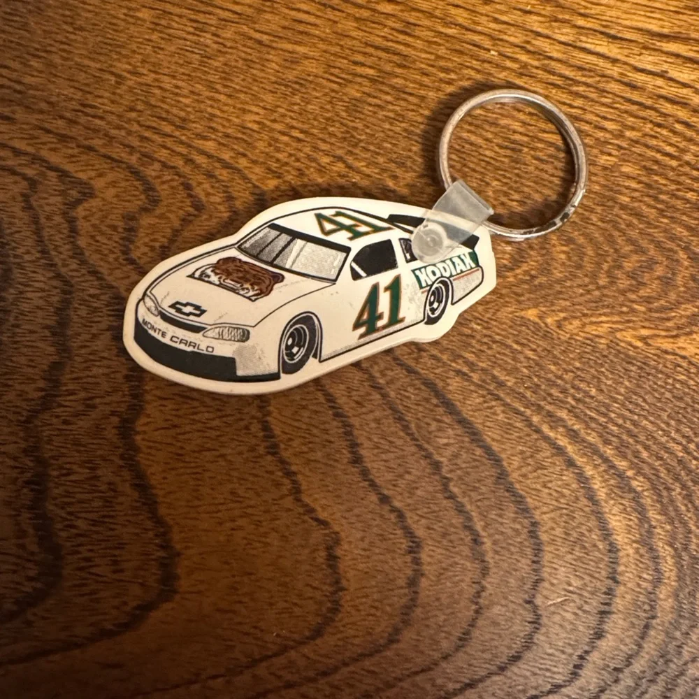 Vintage NASCAR Racing Car Keychain Kodiak Tobacco # 41 Monte Carlo Chevrolet